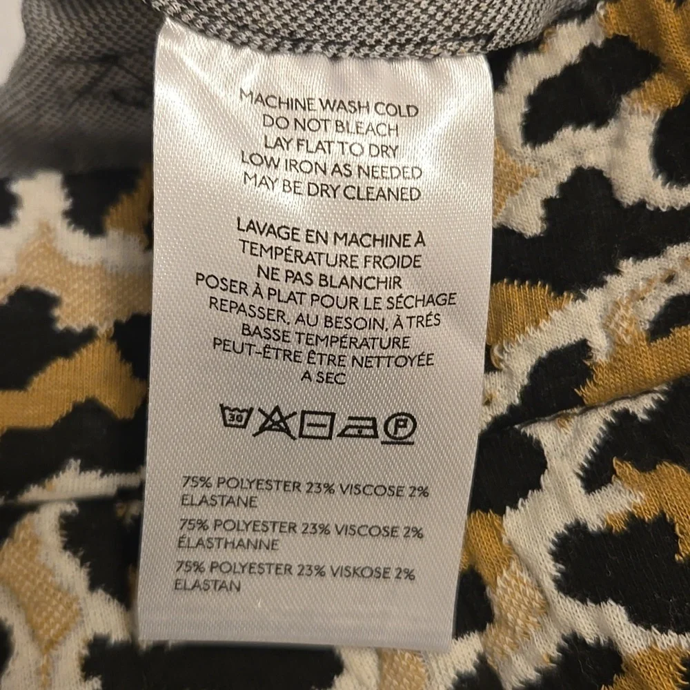 Maeve Black and Gold Patterned Boot Cut Pants - Picture 10 of 11